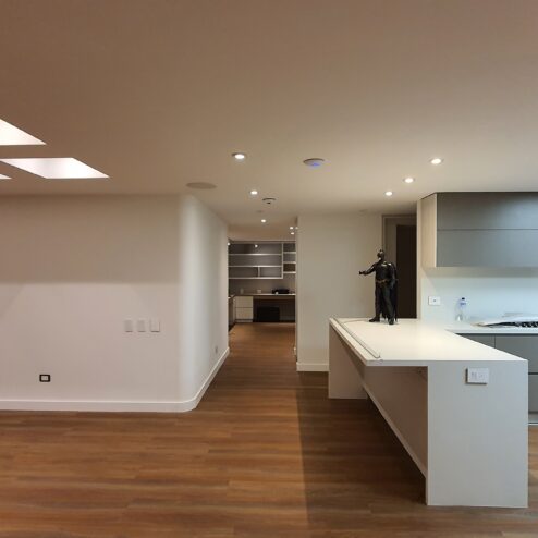 Área social y nichos de cielo raso